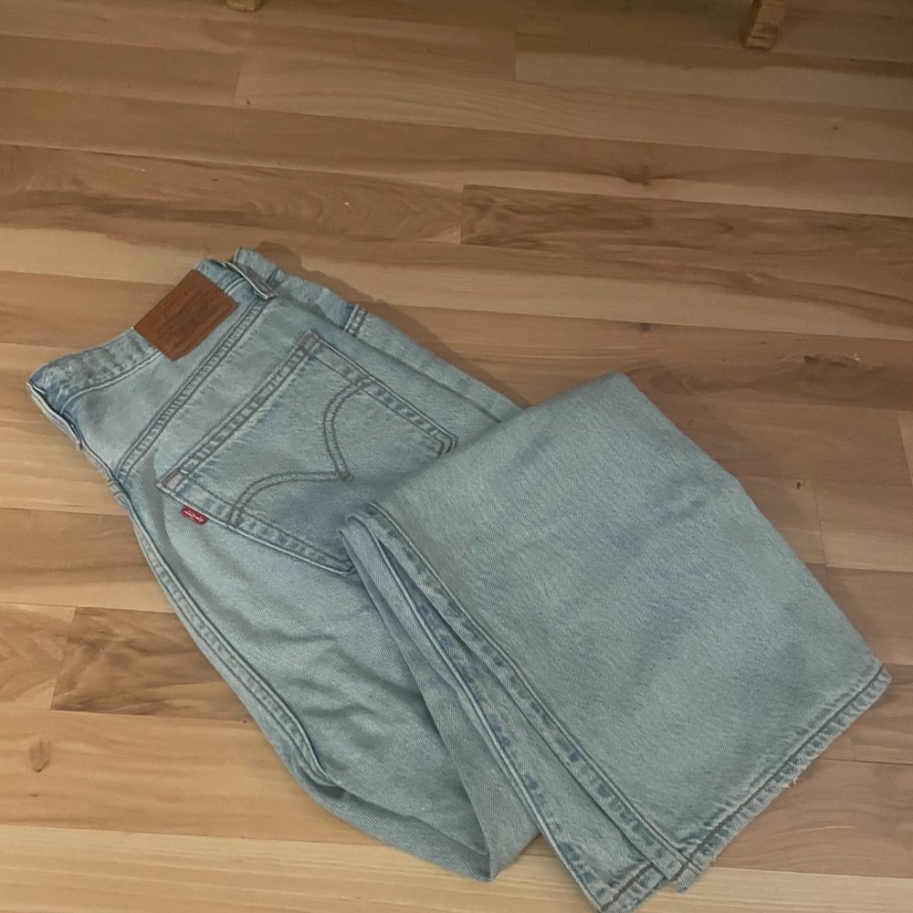 LEVI 29W Ribcage Straight ankle women's jeans - Bernal Love Light Wash